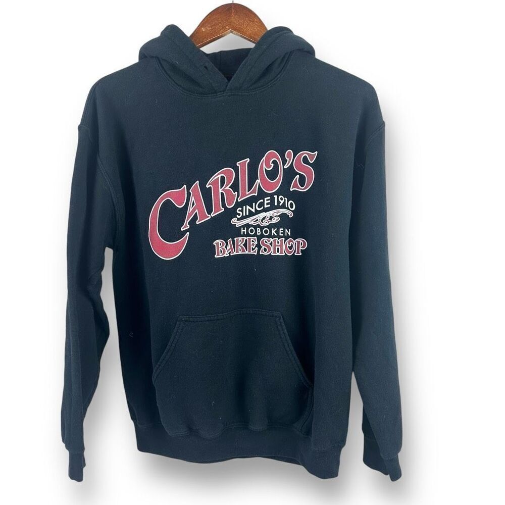 Carlos Bake Shop Size M Hoodie Sweatshirt Black Hoboken‎ NJ Iconic Loungewear